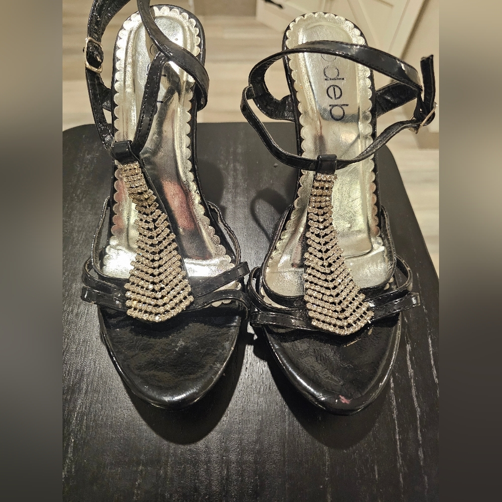 💎Rhinestone Heels☆ Size 8💎 Bling - Picture 12 of 12